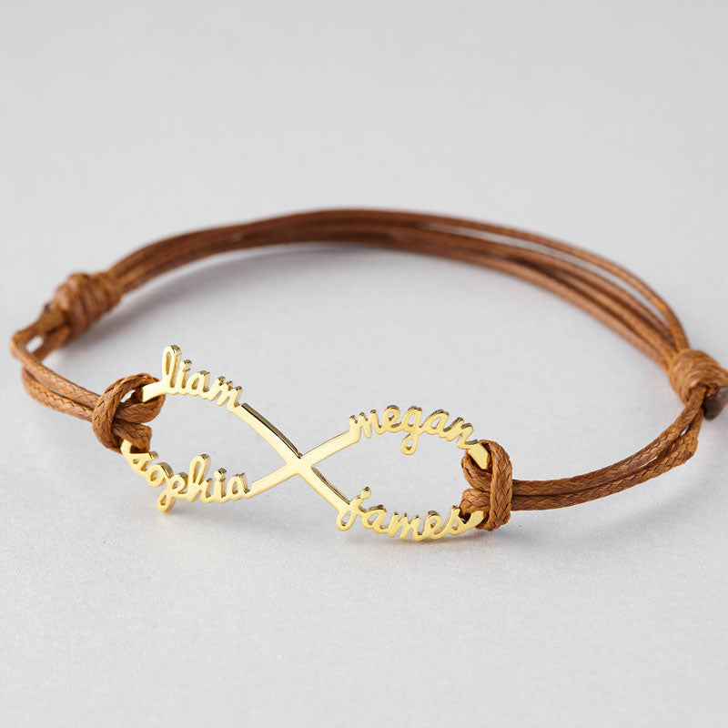 Infinity naam armband gepersonaliseerd cadeau voor vrouwen