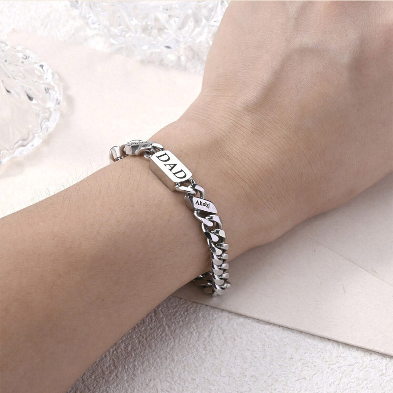 Gepersonaliseerde naammodearmband - Thanksgiving/Kerstmis/Verjaardag/Vaderdagcadeau