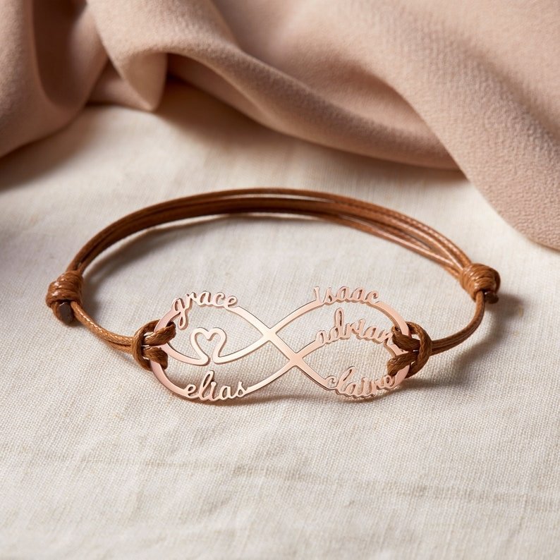 Infinity naam armband gepersonaliseerd cadeau voor vrouwen