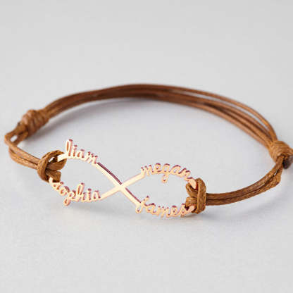 Infinity naam armband gepersonaliseerd cadeau voor vrouwen