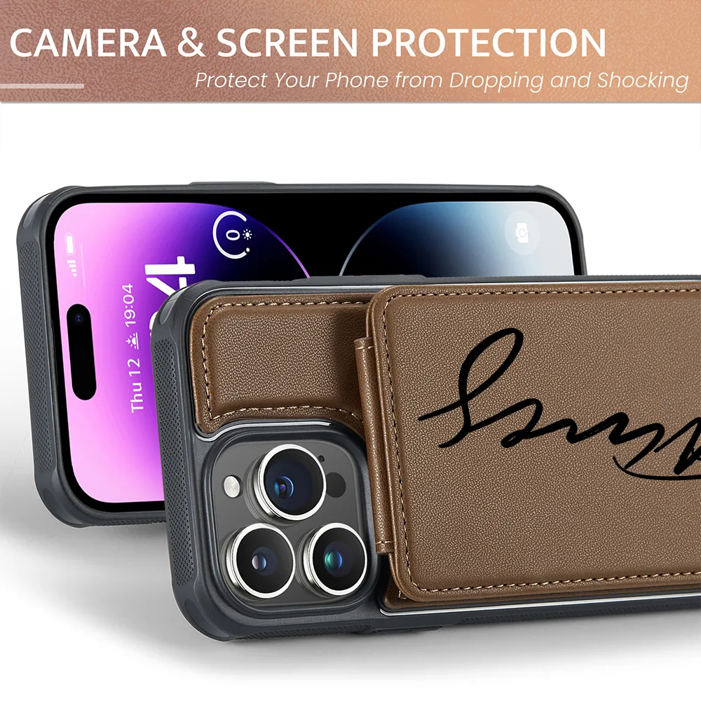 Personalised Monogram Card Holder Wallet Phone Case