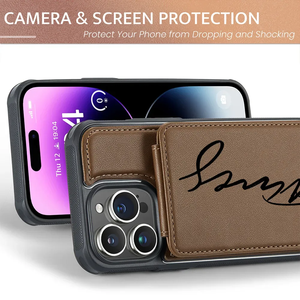 Personalised Monogram Card Holder Wallet Phone Case