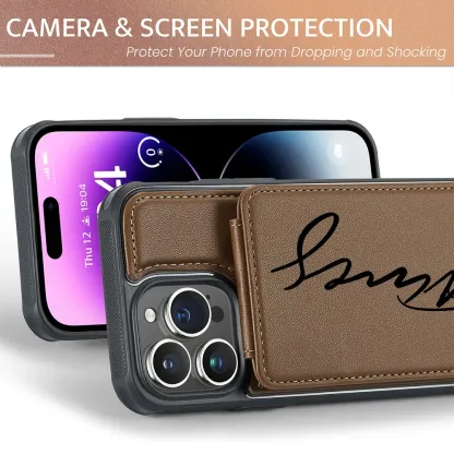 Personalised Monogram Card Holder Wallet Phone Case