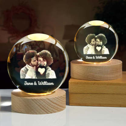 Personalized Crystal Ball Night Light
