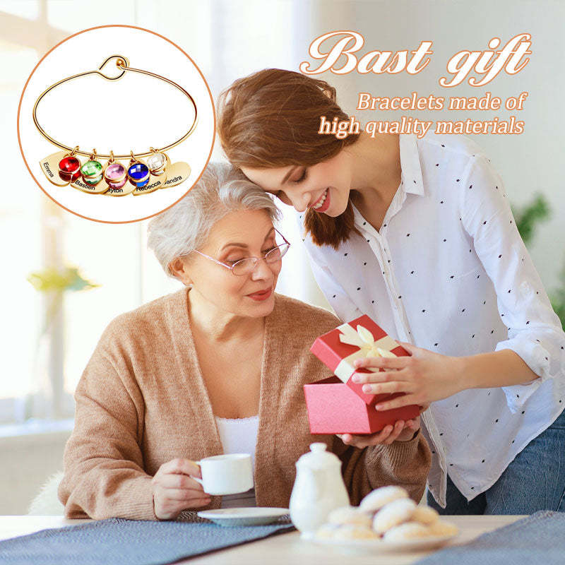 Aangepaste geboortesteen armband