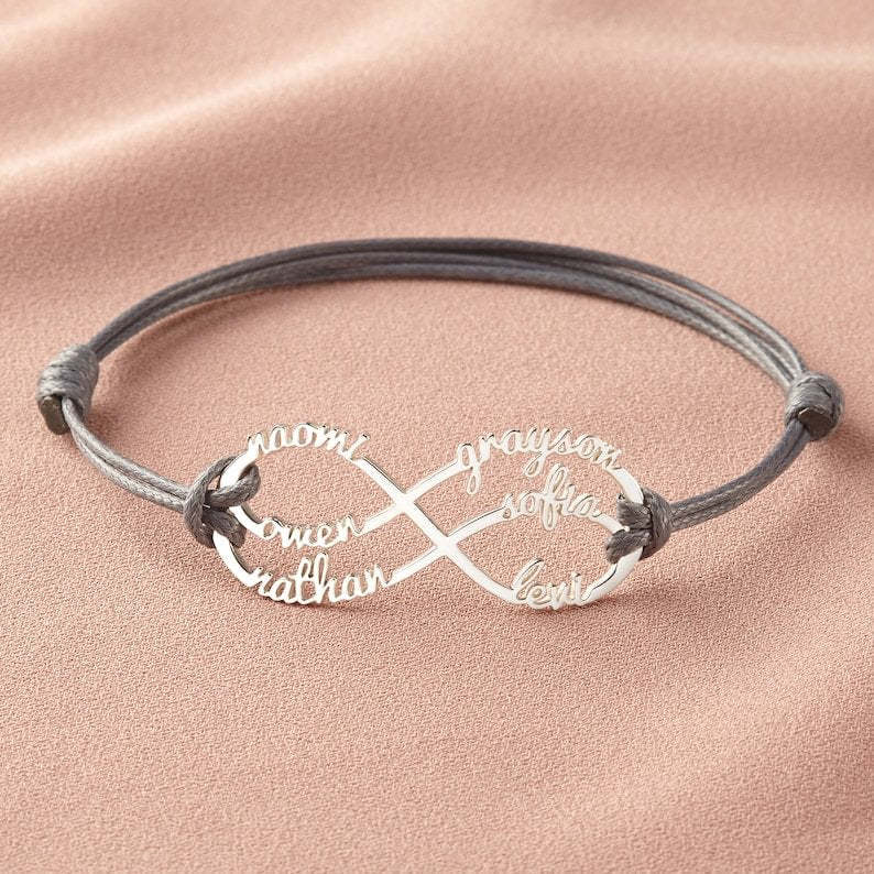 Infinity naam armband gepersonaliseerd cadeau voor vrouwen