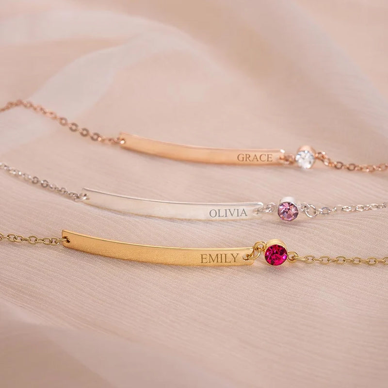 Personalized Birthstone Bracelet