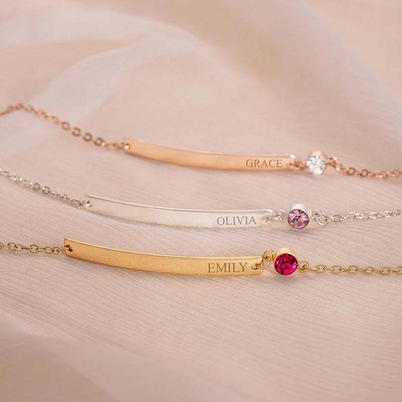 Personalized Birthstone Bracelet