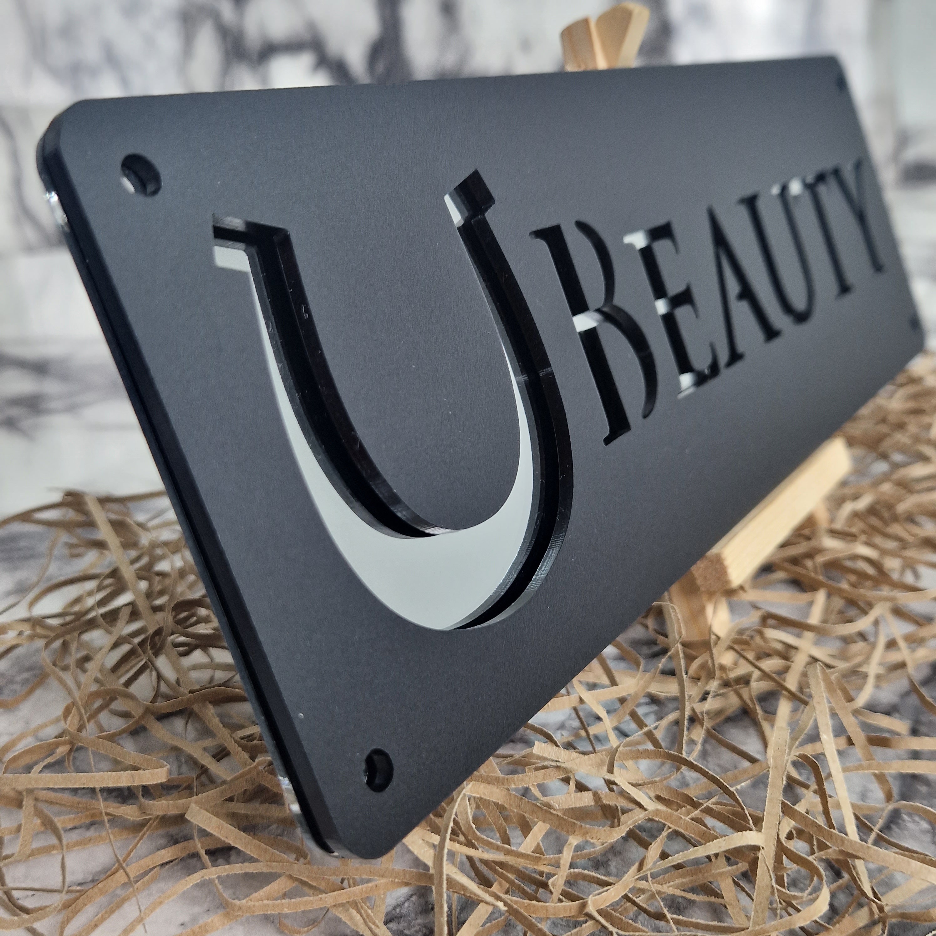 Personalized Laser Cut Stable Name Tag