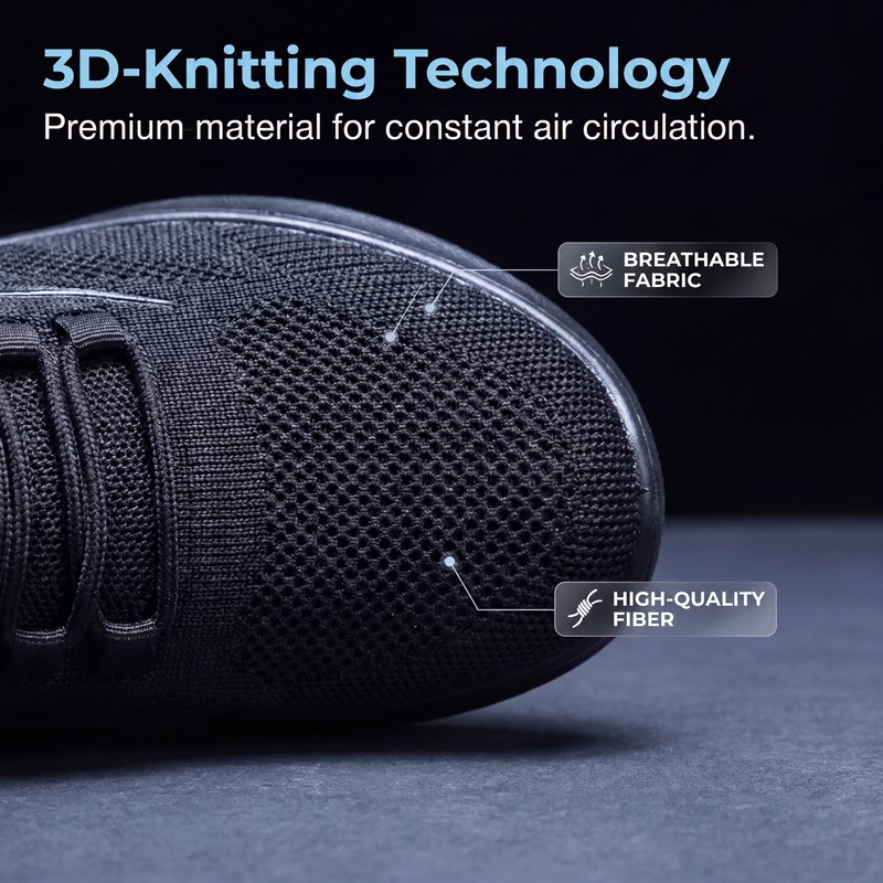 👟Get 50% OFF Your New Favorite Pair🛒Ultra Comfortable knitted fabric shoes, Lightweight Casual Walking Sneakers