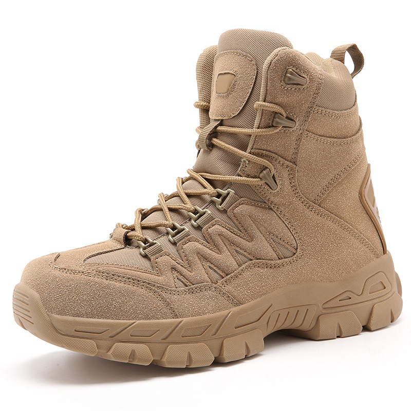 Men Outdoor Desert Tactical Combat Boots Waterproof Non-Slip Hiking Boots (Durability Upgrade)