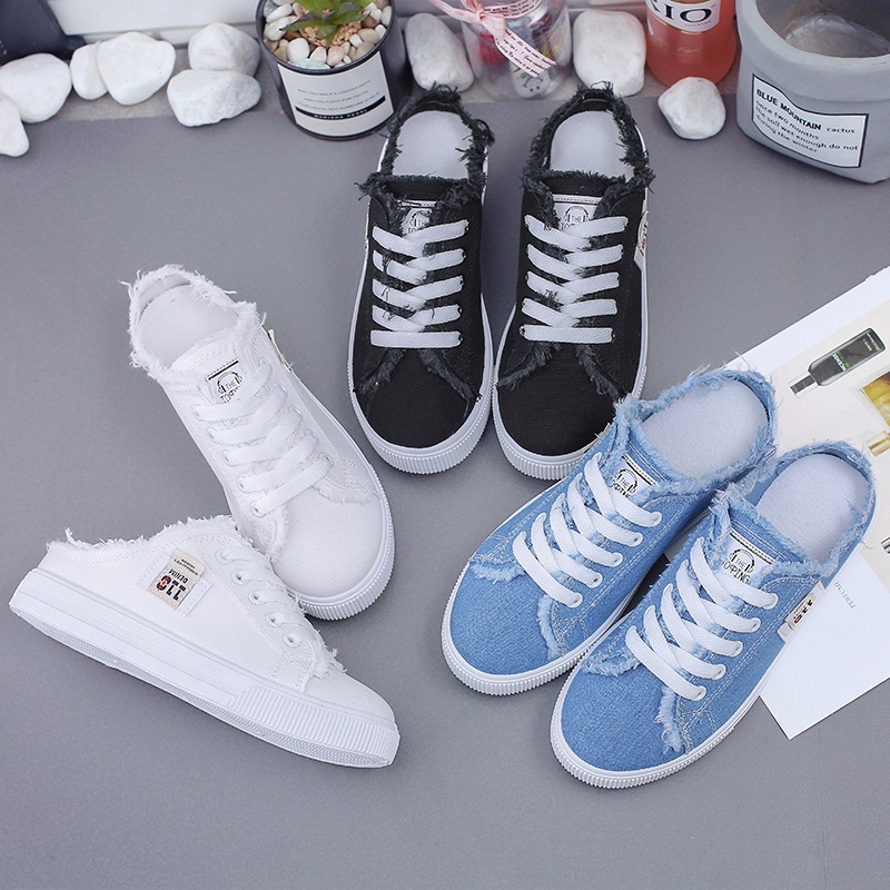🔥2026 HOT SALE🌟50K+ SOLD! --Women's Denim Mule Sneakers