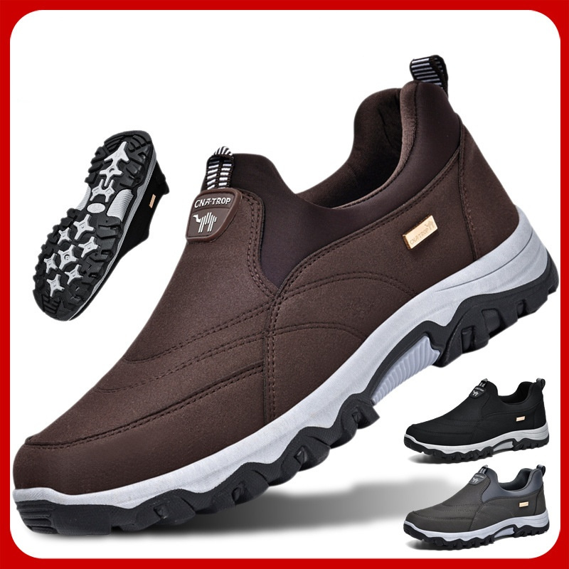💥Hot sale💥 Men's Comfortable Breathable Orthopedic Leather Walking Hiking Shoes