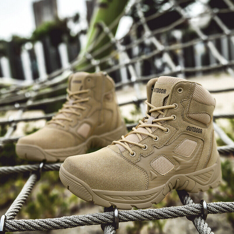 Dallader Men Waterproof Non-Slip Desert Boots Work Boots Ankle Boots (Durability Upgrade)