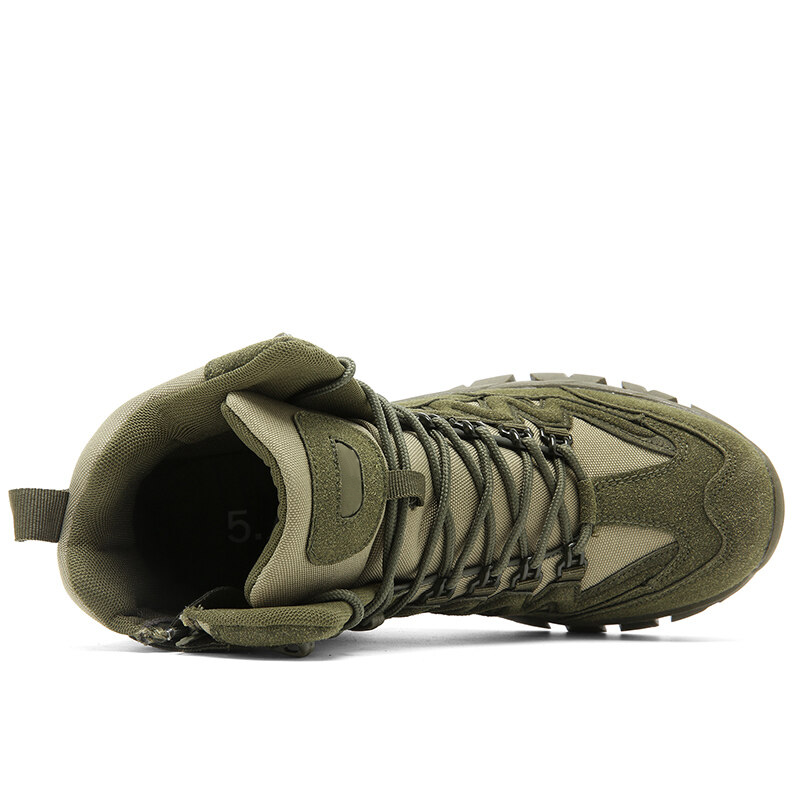 Men Outdoor Desert Tactical Combat Boots Waterproof Non-Slip Hiking Boots (Durability Upgrade)