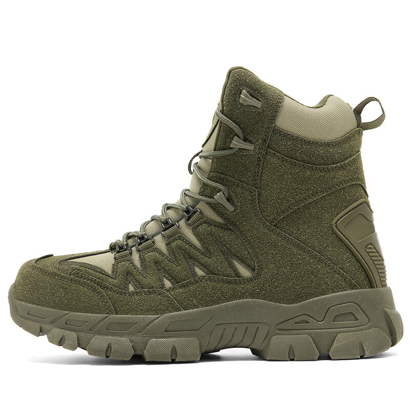 Men Outdoor Desert Tactical Combat Boots Waterproof Non-Slip Hiking Boots (Durability Upgrade)