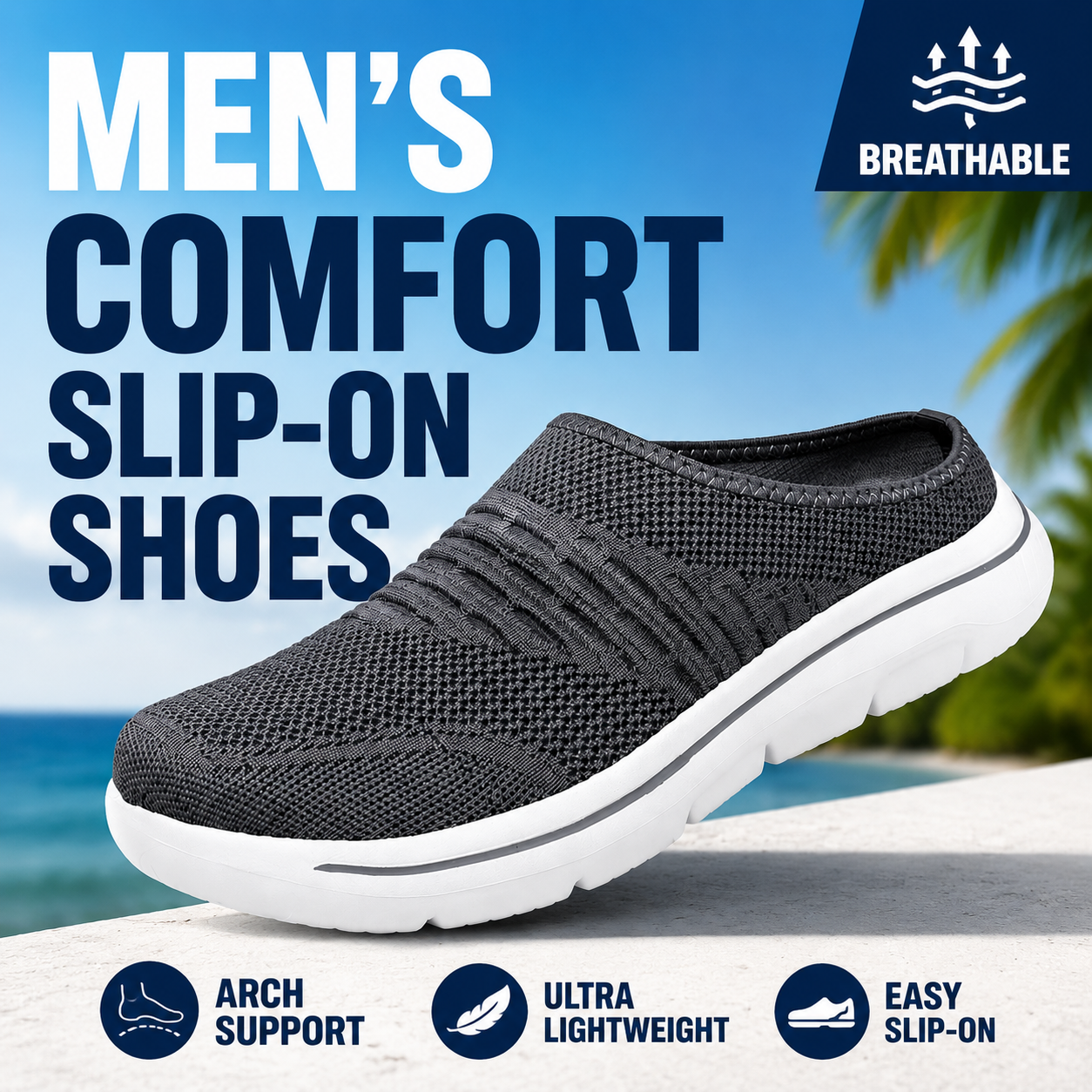 🔥2026 Trending Now | Men’s Lightweight Breathable Slip-On Comfort Shoes