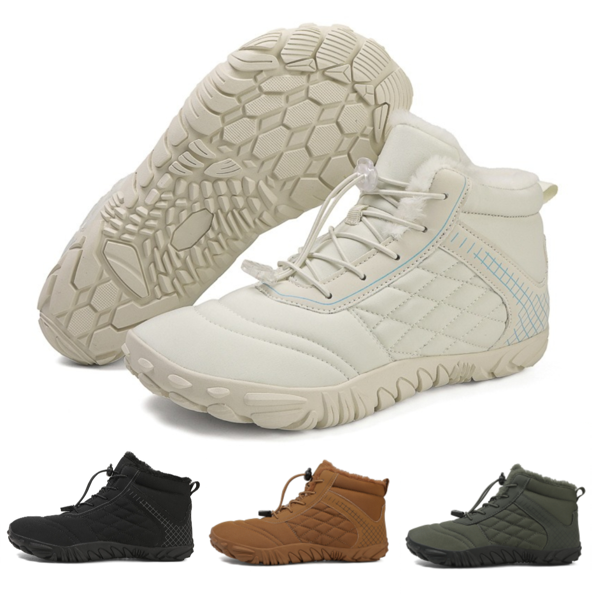 ❄️ArcticStride- Non-slip & Carbon Fiber Waterproof Winter Barefoot Shoes (Unisex)