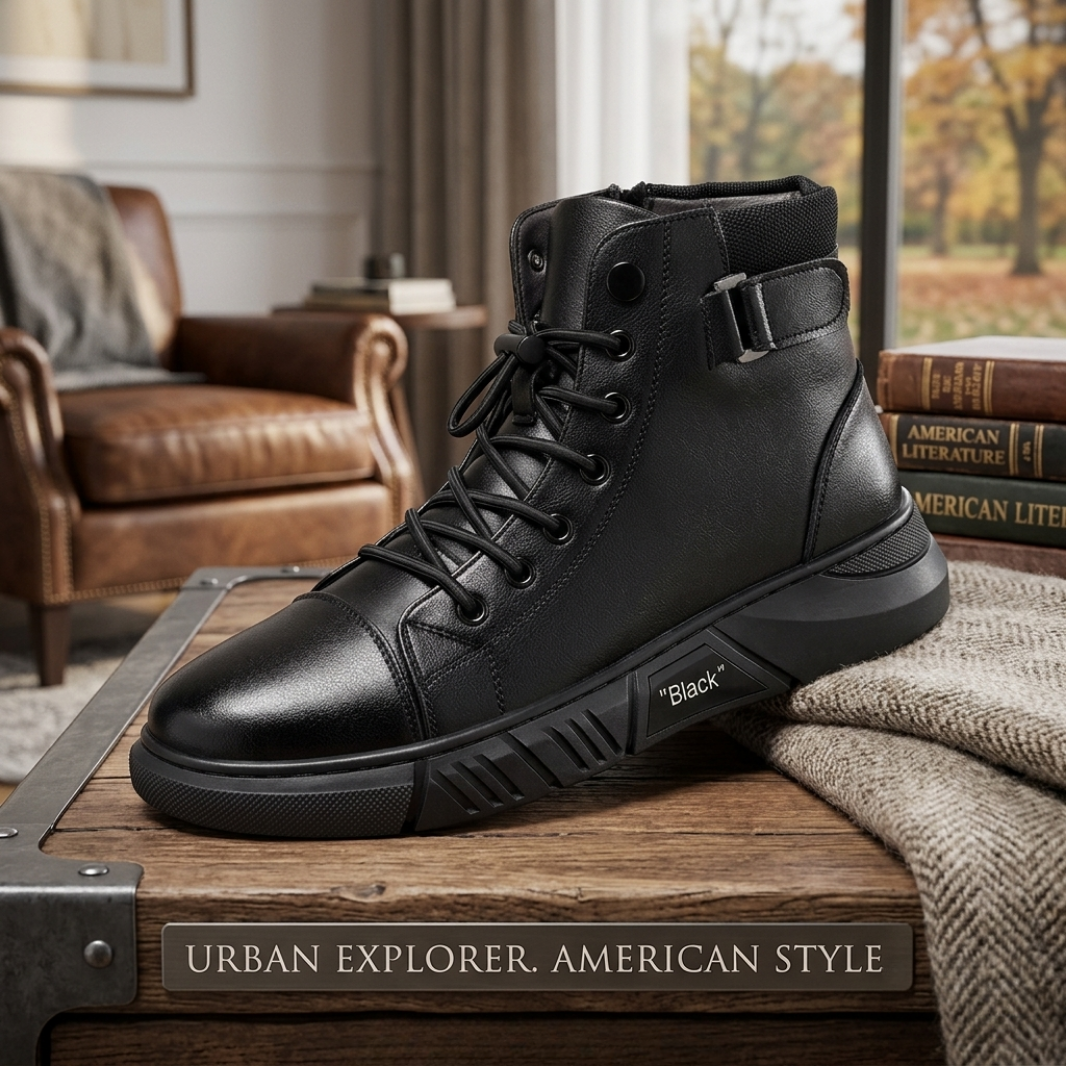 👞Most popular leather boots of 2026-- Men's Orthopedic Leather Boots for Ultimate Comfort-Say Goodbye to Foot Pain