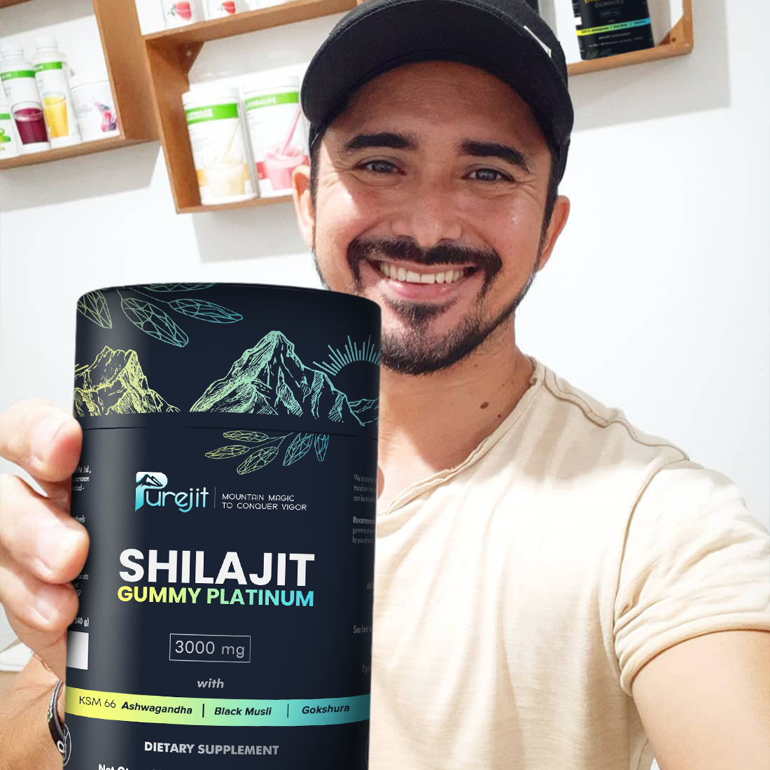 PUREJIT© 100% PURE HIMALAYAN SHILAJIT GUMMY GOLD