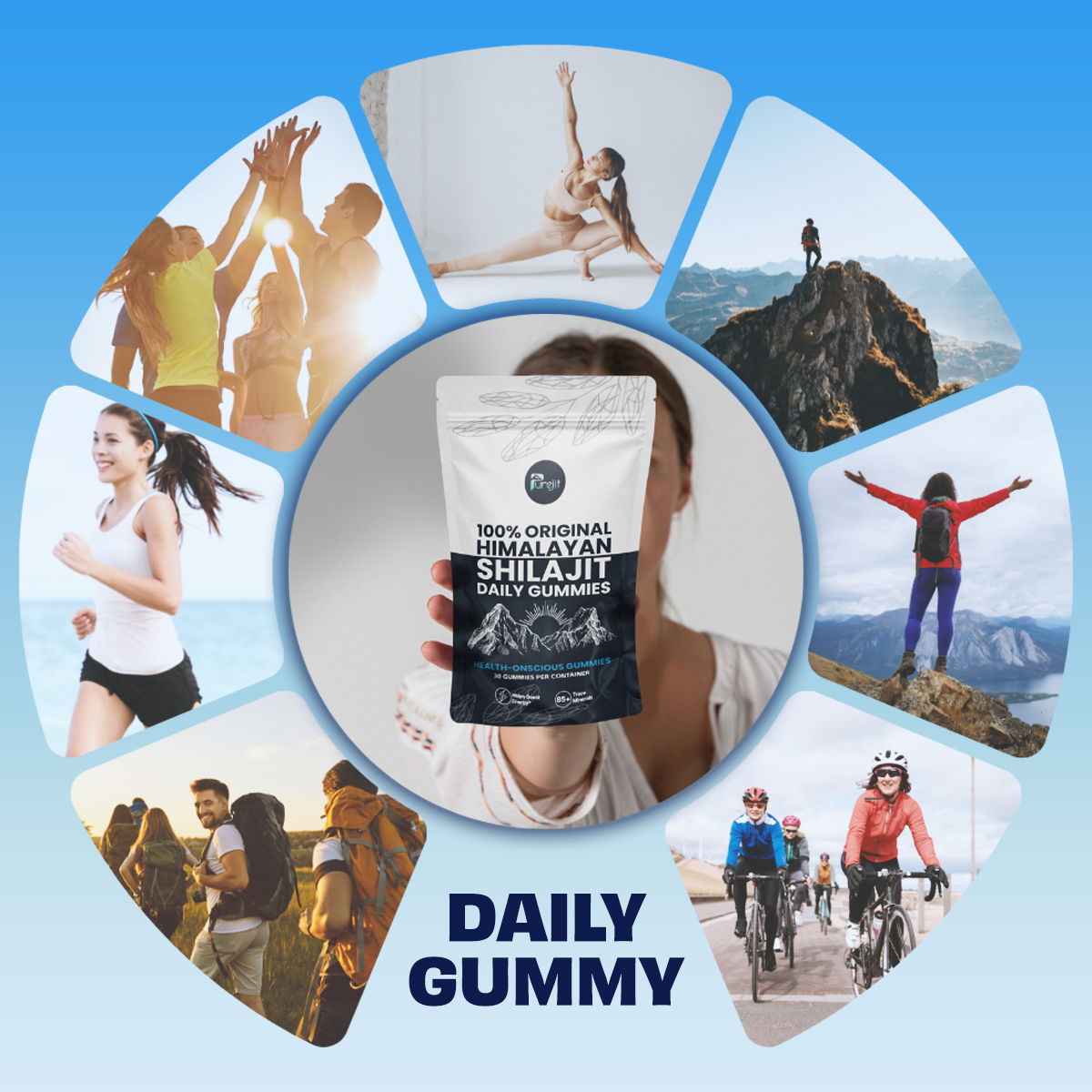 PUREJIT® 100% ORIGINAL HIMALAYAN SHILAJIT DAILY GUMMIES