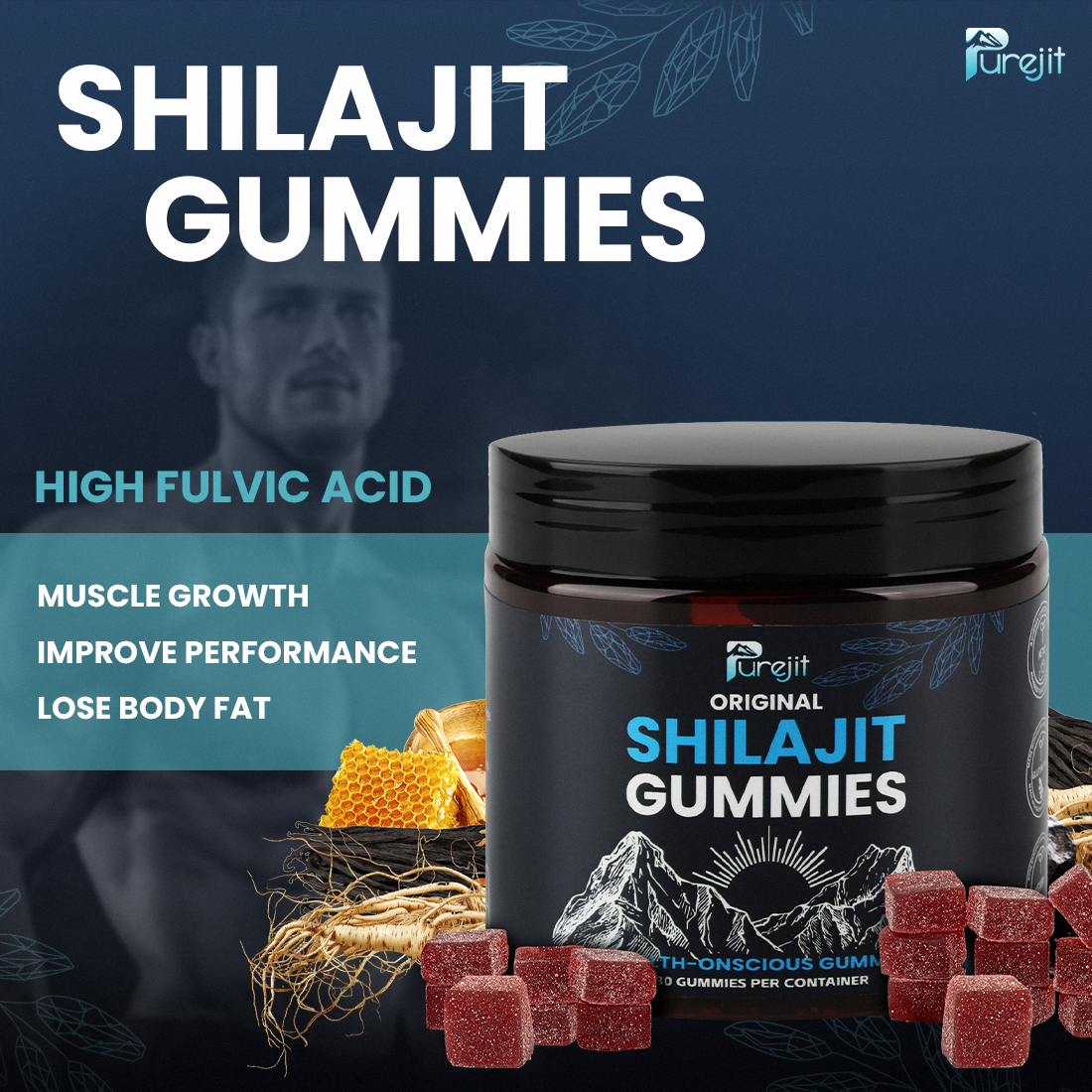 100% ORIGINAL SHILAJIT GUMMIES FOR MEN & WOMEN