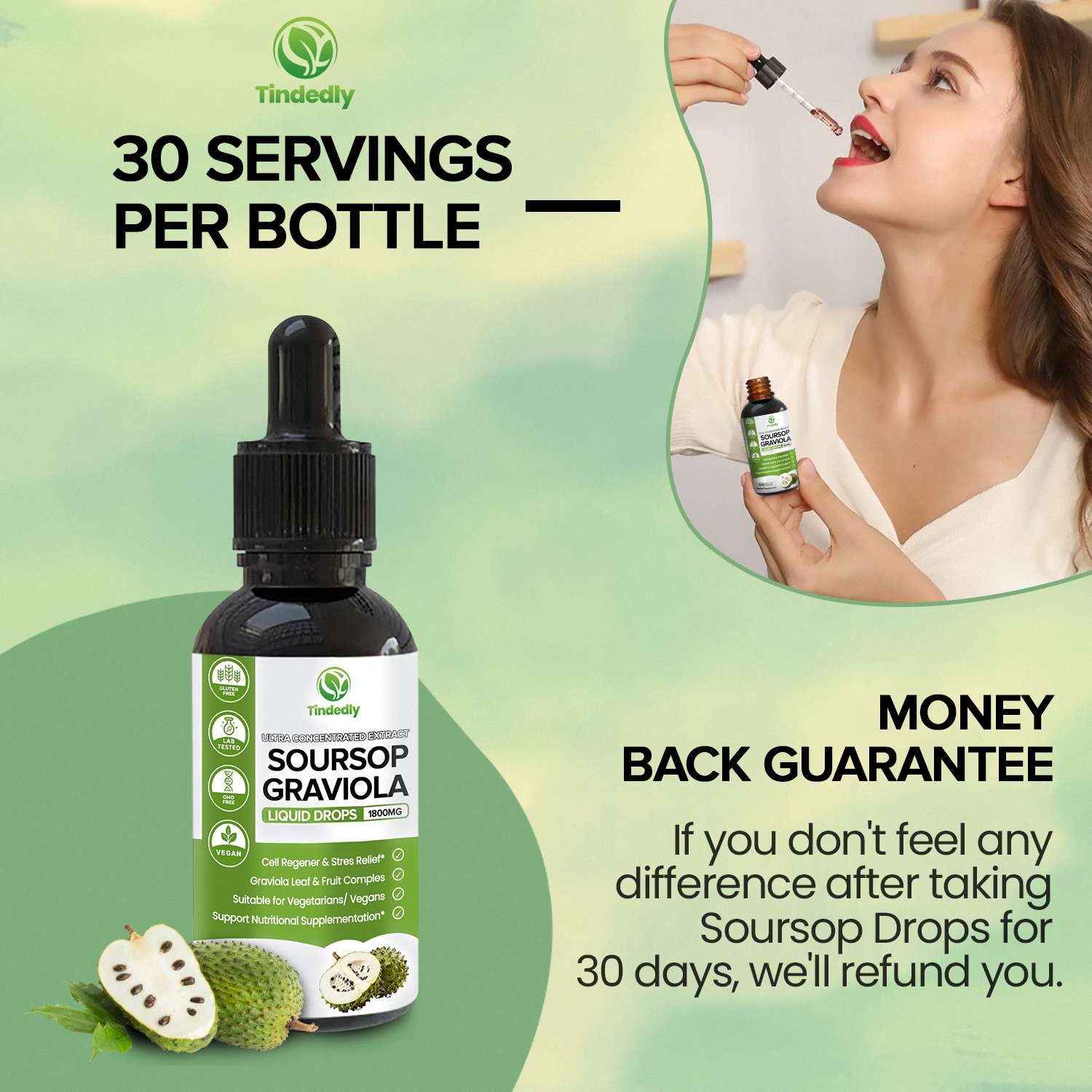 100% Pure Organic Soursop Drop Extract