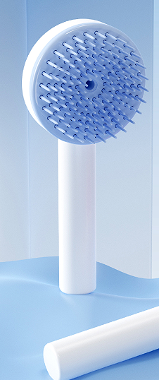 PetFangFang Original Design Self-Cleaning Pet Slicker Brush 99001 Blue