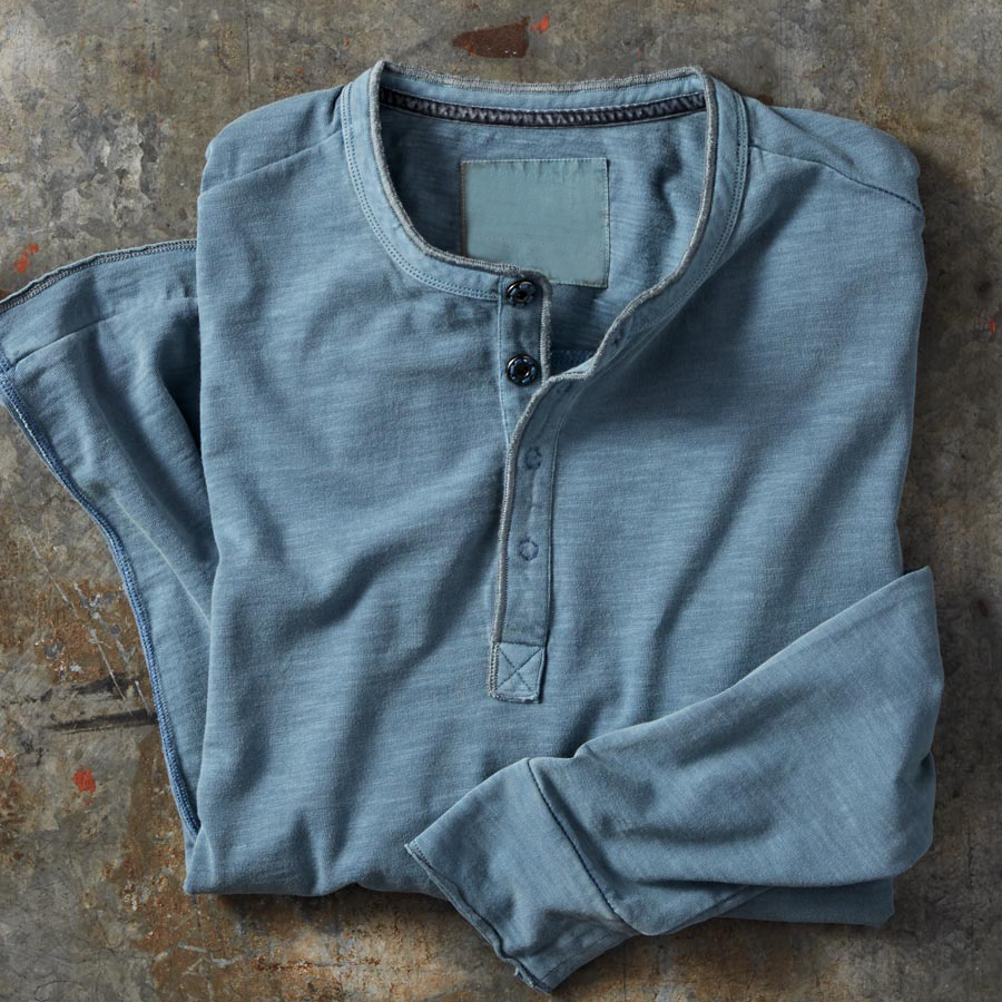 Slub Solid Color Shirt