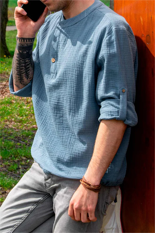 Simple And Fashionable Linen Shirt
