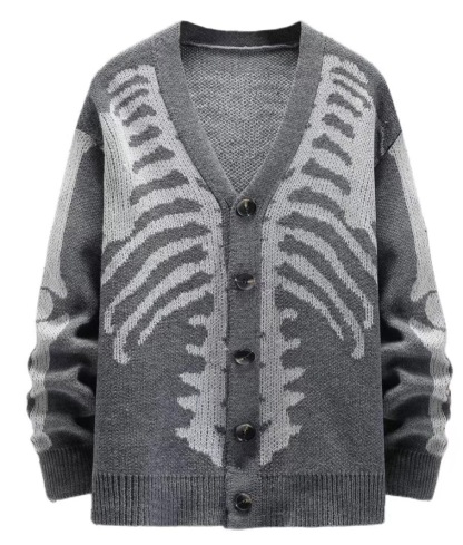 Halloween Jacquard Knit Cardigan
