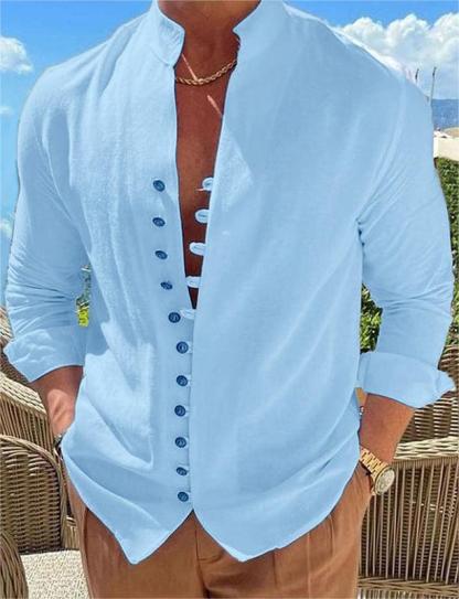 Retro Casual Loose Long Sleeve Shirt