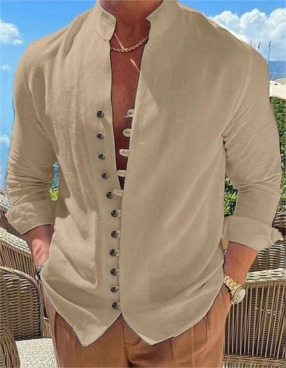 Retro Casual Loose Long Sleeve Shirt
