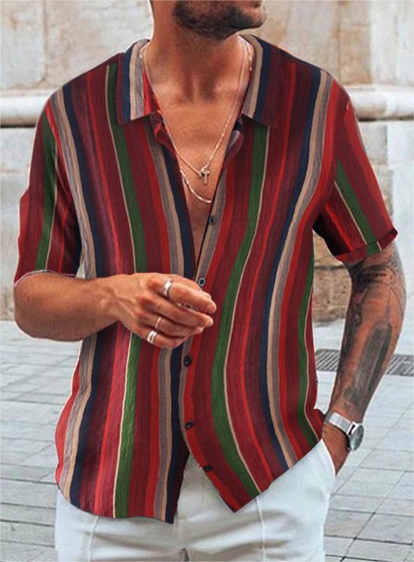 Loose Casual Short Sleeve Cardigan Shirt