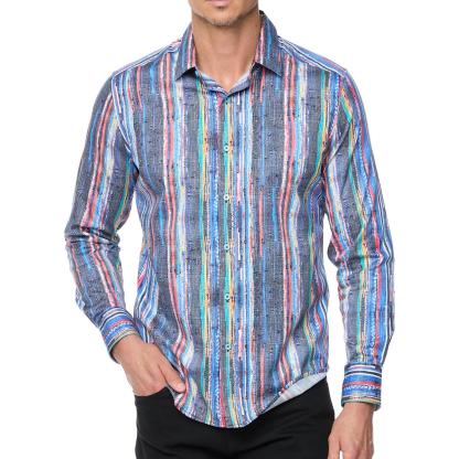 Classic Contrast Lapel Shirt