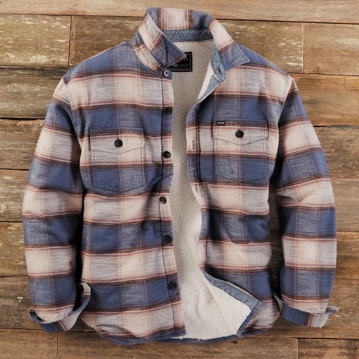 Vintage Style Warm Winter Plaid Jacket