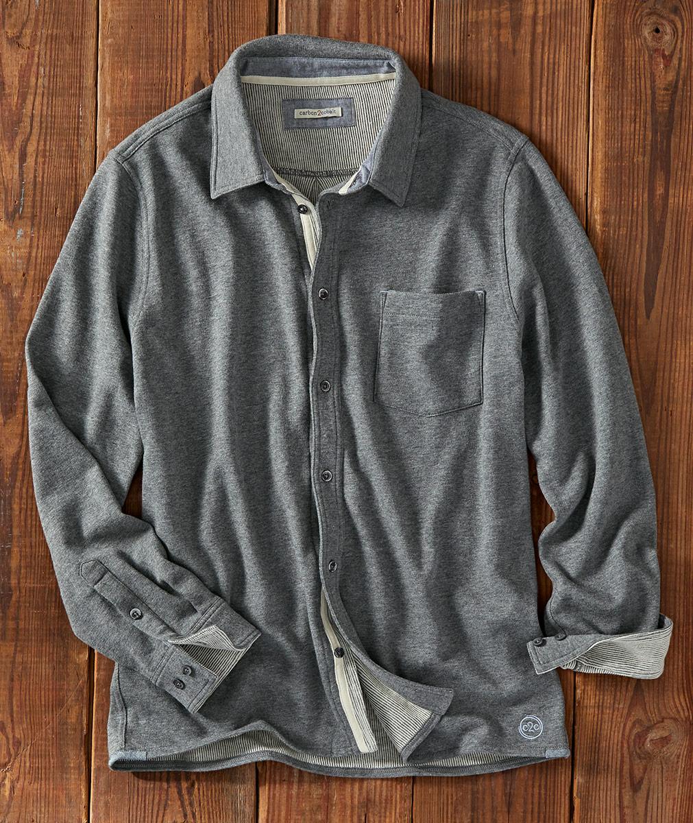 Elegant Grey Plaid Lapel Shirt