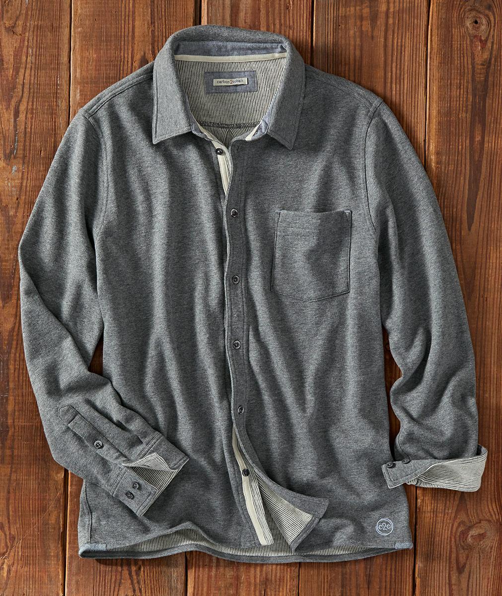 Elegant Grey Plaid Lapel Shirt