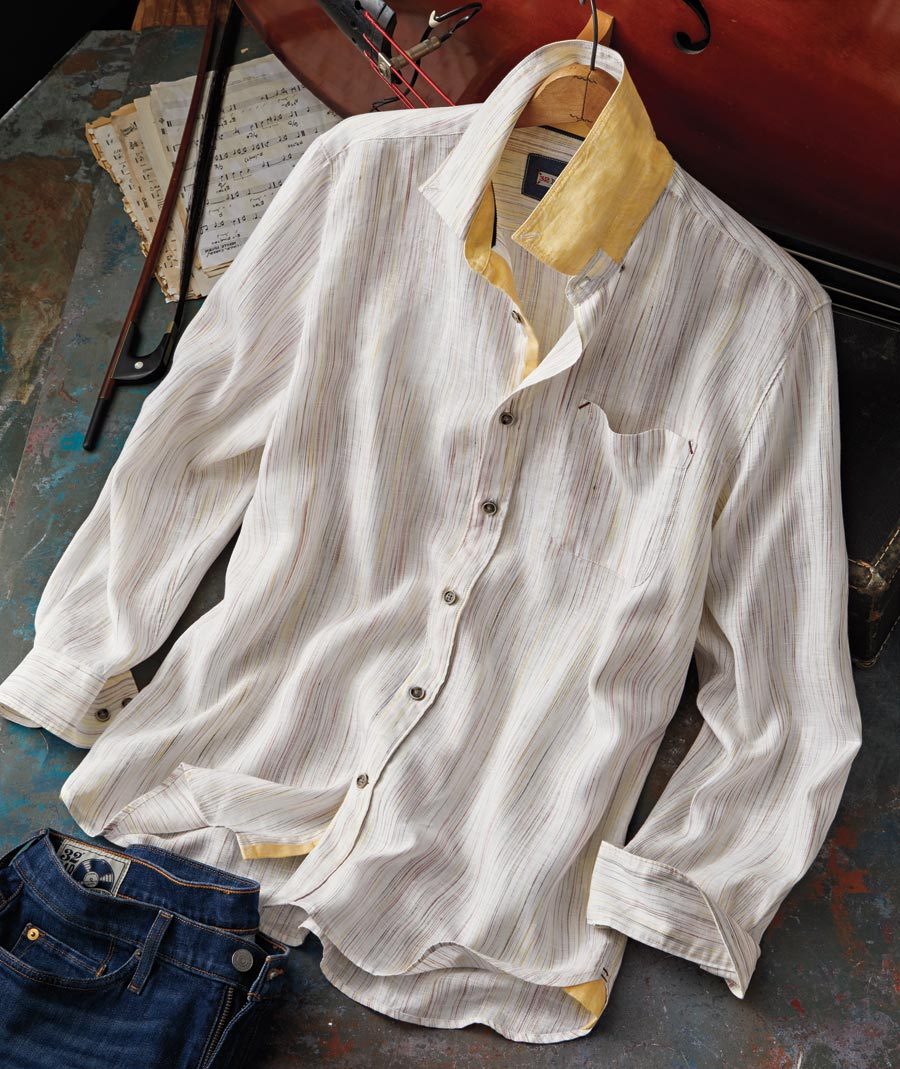 Casual Rhythm Striped Shirt