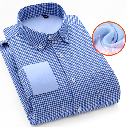 Plaid Thickened Thermal Shirt