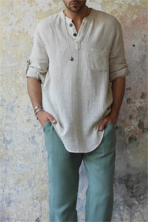 Long-Sleeved Casual Shirt
