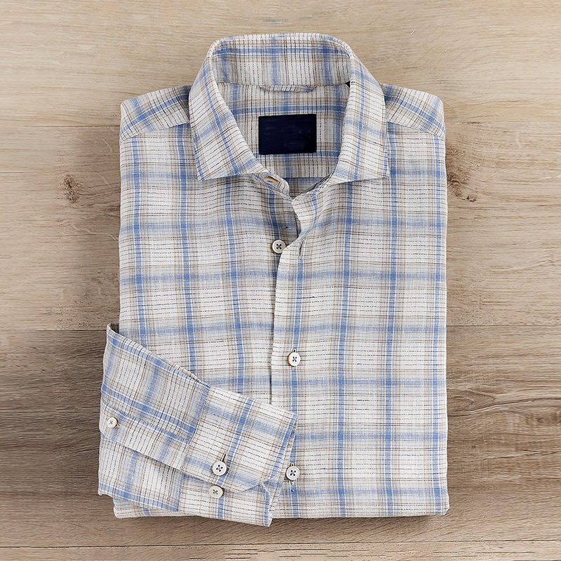 Windowpane Long Sleeve Shirt