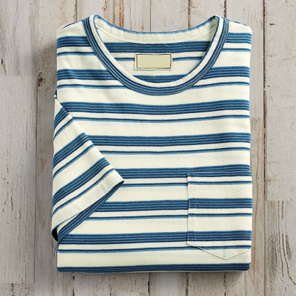 Striped Chest Pocket T-Shirt