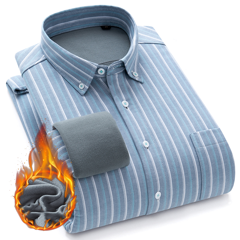 Striped Collar White Trim Comfort Shirt