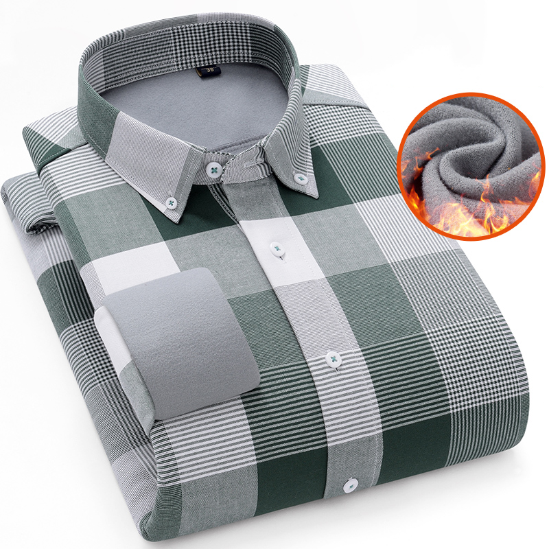 Warm Lined Plaid Shirt