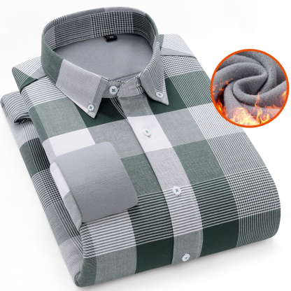 Warm Lined Plaid Shirt