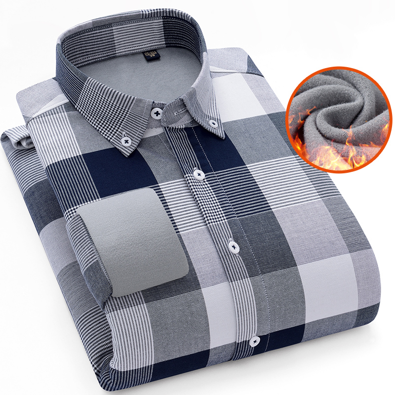 Warm Lined Plaid Shirt