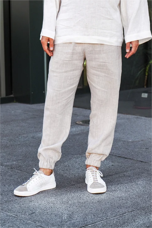 Solid Color Cropped Trousers
