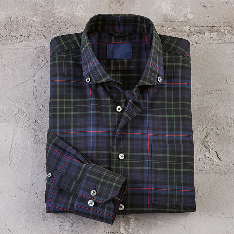 Classic Plaid Button-Down Shirt