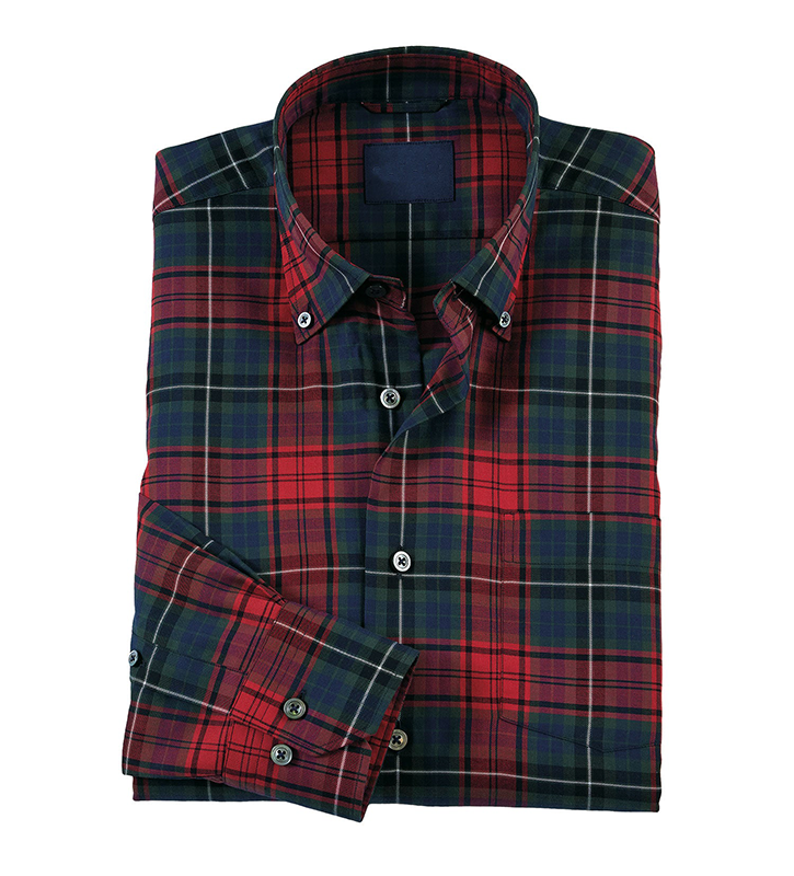 Casual Plaid Button-Down Shirt